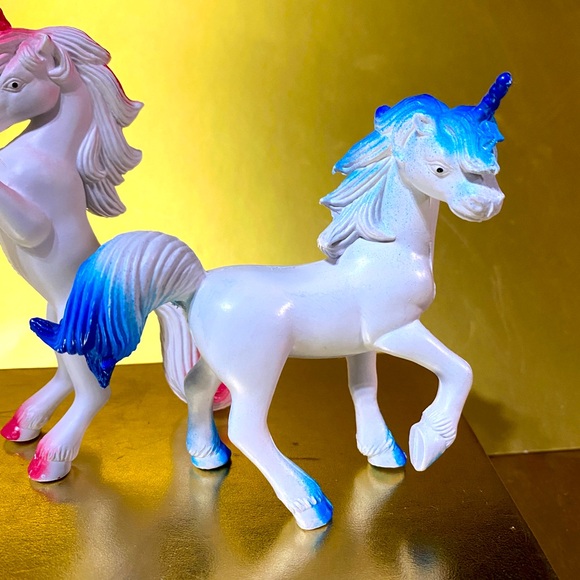 MYSTICAL UNICORN 80’s BUNDLE OF 3 CUTE UNICORNS SOLID PVC/VINYL TYPE 4.25”-5.25” - Picture 7 of 14